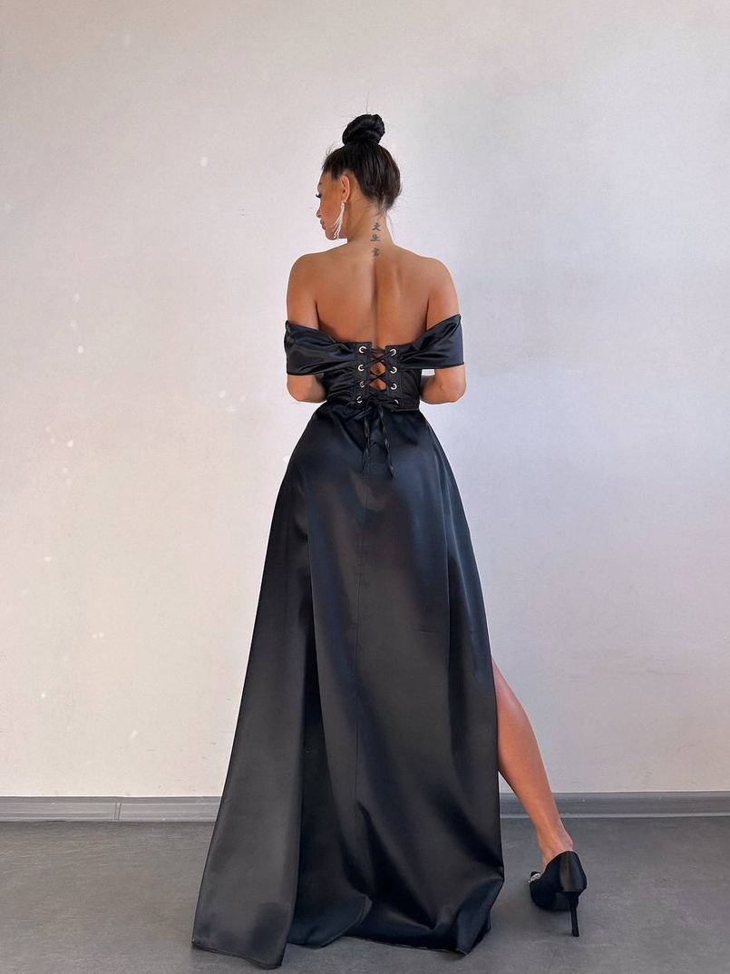 Комплект: корсет + спідниця максі з драпіруванням   Комплект: корсет + спідниця максі з драпіруванням   | PUSHKA SHOP