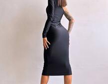 Сукня міді  із вставками сітки  Сукня міді  із вставками сітки  | PUSHKA SHOP