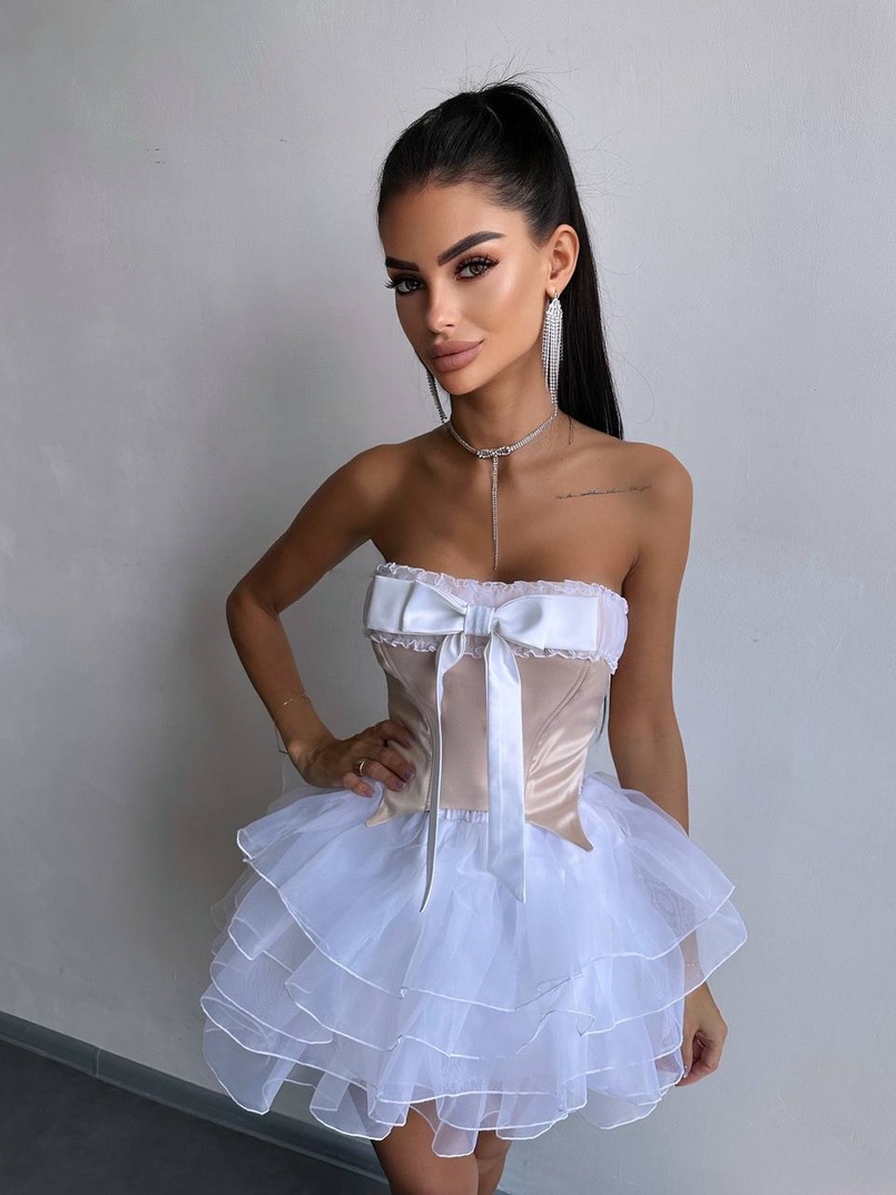 Комплект: корсет + пишна спідниця міні  Комплект: корсет + пишна спідниця міні  | PUSHKA SHOP