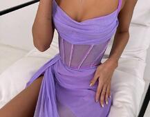 Комплект: корсет декорований стразами + спідниця максі  Комплект: корсет декорований стразами + спідниця максі  | PUSHKA SHOP