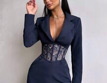 Комплект: сукня піджак + корсет  | PUSHKA SHOP