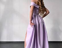 Сукня максі  з розрізом на спідниці  | PUSHKA SHOP