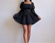 Сукня з корсетом декорована мереживом  Сукня з корсетом декорована мереживом  | PUSHKA SHOP