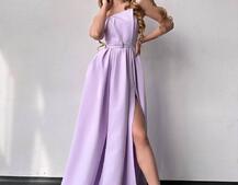 Сукня максі  з розрізом на спідниці  Сукня максі  з розрізом на спідниці  | PUSHKA SHOP