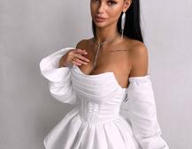 Комплект : корсет з рукавами  + спідниця балон  | PUSHKA SHOP