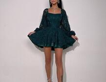 Мереживна сукня з корсетним верхом та пишною подвійною спідницею  Мереживна сукня з корсетним верхом та пишною подвійною спідницею  | PUSHKA SHOP