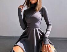 Сукня міні зі спідницею-сонцем  Сукня міні зі спідницею-сонцем  | PUSHKA SHOP