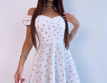 Сукня- міні у квітковий принт | PUSHKA SHOP