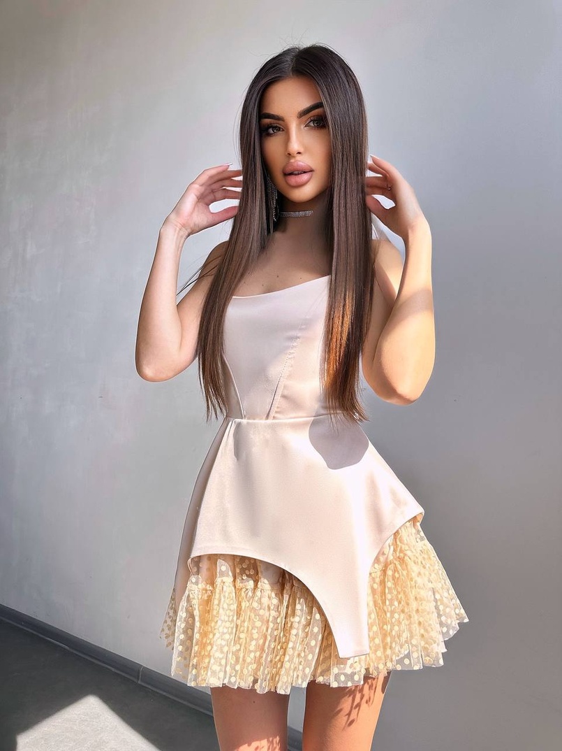 Атласна корсетна сукня  Атласна корсетна сукня  | PUSHKA SHOP