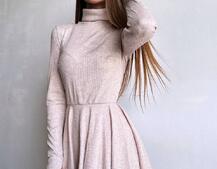 Трикотажна сукня міні із спідницею сонцем     Трикотажна сукня міні із спідницею сонцем     | PUSHKA SHOP