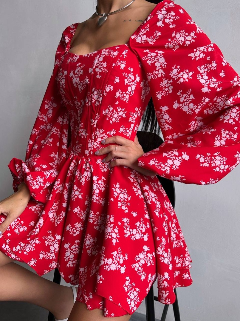 Корсетна сукня з подвійною спідницею  Корсетна сукня з подвійною спідницею  | PUSHKA SHOP