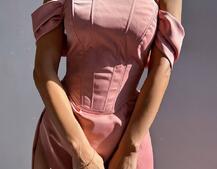 Комплект: корсет + спідниця максі з драпіруванням   | PUSHKA SHOP