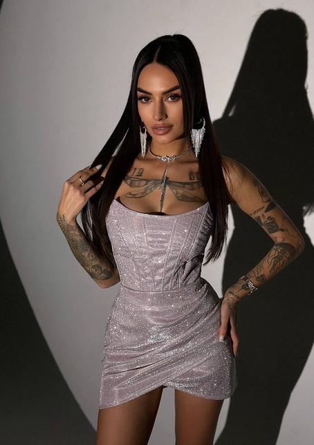 Сяючий комплект: корсет + спідниця   | PUSHKA SHOP