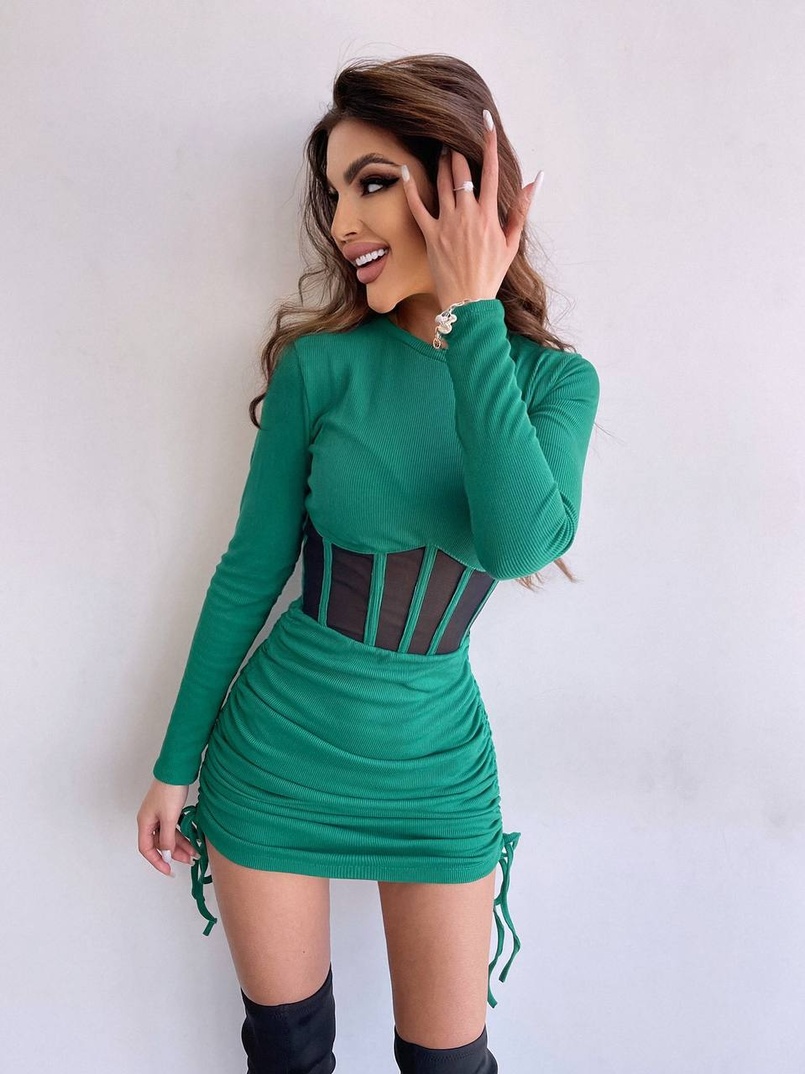 Сукня-міні  з елементами корсету  Довжину спідниці можна регулювати  Сукня-міні  з елементами корсету  Довжину спідниці можна регулювати  | PUSHKA SHOP