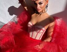 Комплект: корсет бюстьє декорований стразами + пишна спідниця максі  Ручна робота  Комплект: корсет бюстьє декорований стразами + пишна спідниця максі  Ручна робота  | PUSHKA SHOP