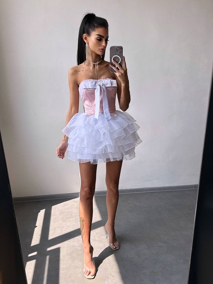 Комплект: корсет + пишна спідниця міні  Комплект: корсет + пишна спідниця міні  | PUSHKA SHOP