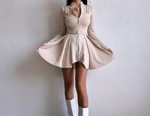 Сукня з пишною спідницею і поясом Сукня з пишною спідницею і поясом | PUSHKA SHOP