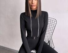 Облягаючий комбінезон з двома змійками та застібкою на талії Облягаючий комбінезон з двома змійками та застібкою на талії | PUSHKA SHOP