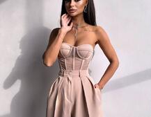 Костюм:  піджак на підкладці, штани+ корсет Костюм:  піджак на підкладці, штани+ корсет | PUSHKA SHOP