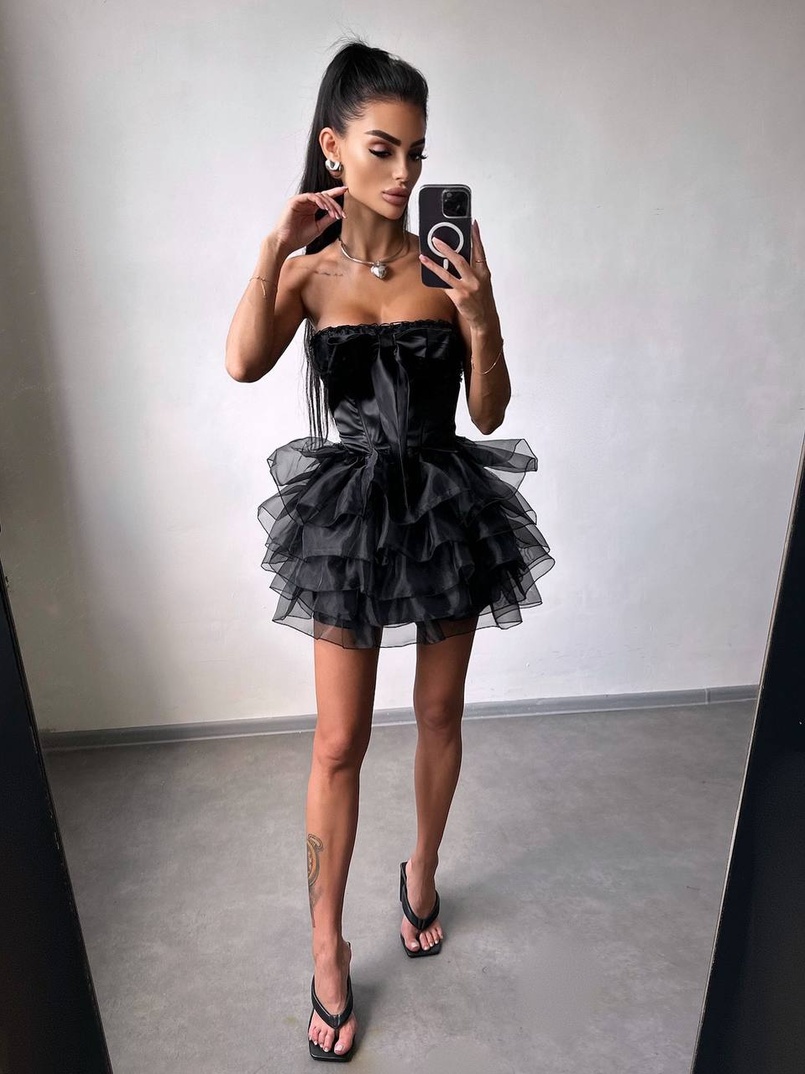 Комплект: корсет + пишна спідниця міні  Комплект: корсет + пишна спідниця міні  | PUSHKA SHOP