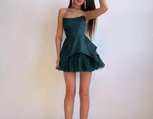 Атласна корсетна сукня  Атласна корсетна сукня  | PUSHKA SHOP