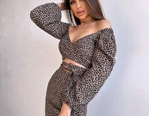 Комплект: топ із зав'язками на талії + спідниця міді з розрізом | PUSHKA SHOP