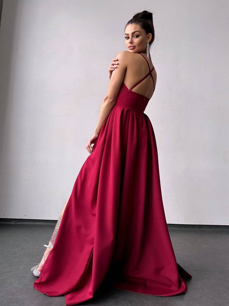 Сукня максі  з корсетним верхом і чашечками  Сукня максі  з корсетним верхом і чашечками  | PUSHKA SHOP