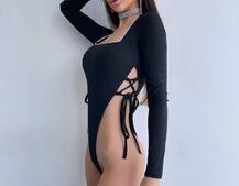 Трикотажне боді зі шнурівкою з боків, прикрашене стразами  Прикраса пришита. Ручна робота.  Трикотажне боді зі шнурівкою з боків, прикрашене стразами  Прикраса пришита. Ручна робота.  | PUSHKA SHOP