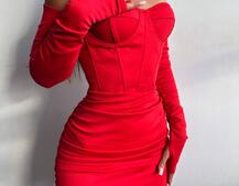 Корсетна сукня міні з філіжанками  Корсетна сукня міні з філіжанками  | PUSHKA SHOP