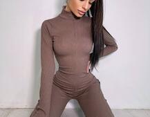 Трикотажный облегающий комбинезон  Трикотажный облегающий комбинезон  | PUSHKA SHOP