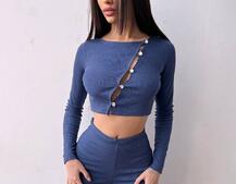 Комплект : штани кльош і топ на ґудзиках   | PUSHKA SHOP