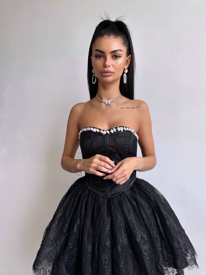 Романтичний комплект із корсета та мереживної спідниці ✨ | PUSHKA SHOP
