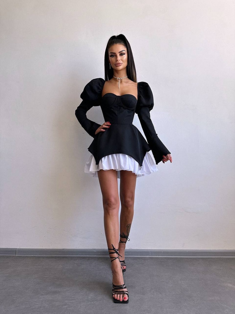 Сукня з чашечками та елементами корсету  Сукня з чашечками та елементами корсету  | PUSHKA SHOP