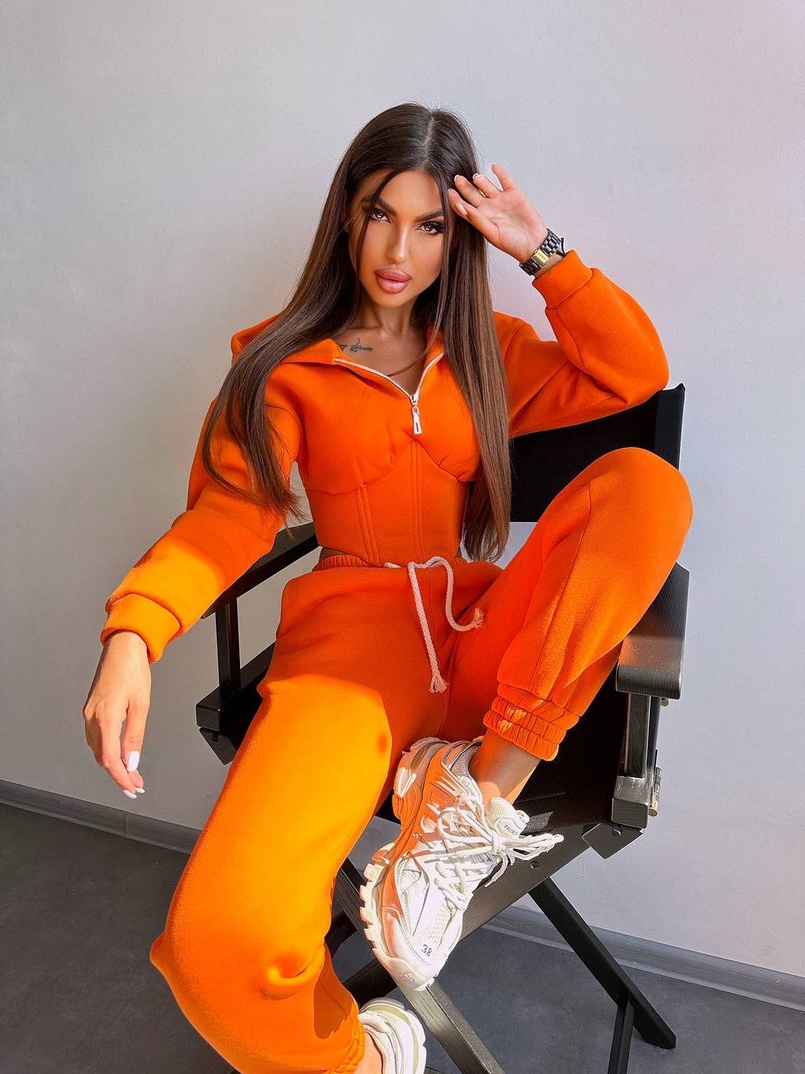 Комплект на флісі : худі з елементами корсету + штани  Комплект на флісі : худі з елементами корсету + штани  | PUSHKA SHOP