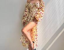 Сукня міді з квітковим принтом  Сукня міді з квітковим принтом  | PUSHKA SHOP