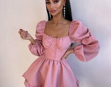 Лялькова сукня з пишною спідницею та корсетним верхом  | PUSHKA SHOP