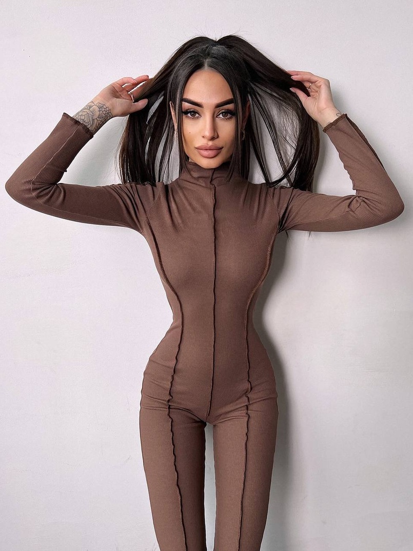 Трикотажний комбінезон у стилі «Печворк» Трикотажний комбінезон у стилі «Печворк» | PUSHKA SHOP