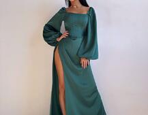 Атласний комплект: корсет + спідниця максі з драпіруванням Атласний комплект: корсет + спідниця максі з драпіруванням | PUSHKA SHOP