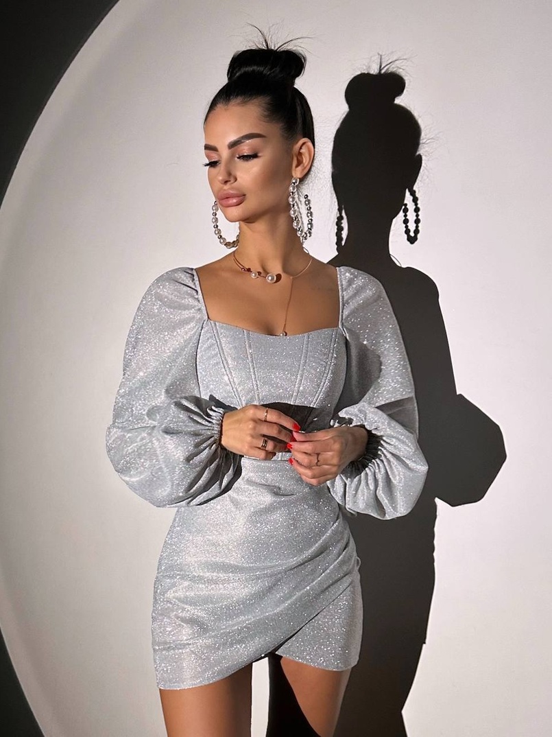 Сяючий комплект: корсет + спідниця міні з драпіруванням Сяючий комплект: корсет + спідниця міні з драпіруванням | PUSHKA SHOP