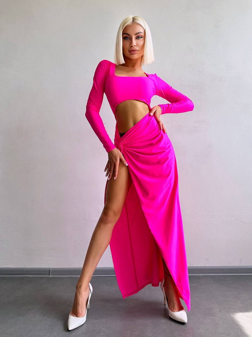 Сукня міді з драпіруванням . Сукня міді з драпіруванням . | PUSHKA SHOP