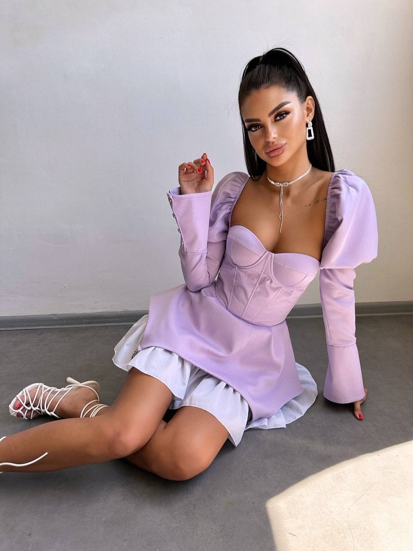 Сукня з чашечками та елементами корсету  | PUSHKA SHOP