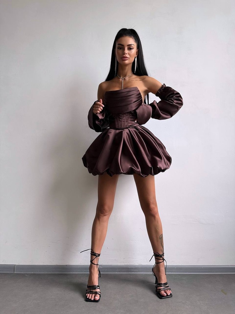 Комплект : корсет з рукавами  + спідниця балон  | PUSHKA SHOP