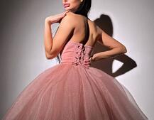 Комплект: корсет, декорований стразами  +  пишна фатинова спідниця Комплект: корсет, декорований стразами  +  пишна фатинова спідниця | PUSHKA SHOP