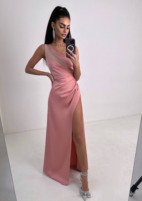 Атласна сукня максі  | PUSHKA SHOP