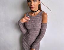 Трикотажна сукня міді    Трикотажна сукня міді    | PUSHKA SHOP