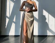 Комплект: корсет, декорований стразами + спідниця максі з драпіруванням  Комплект: корсет, декорований стразами + спідниця максі з драпіруванням  | PUSHKA SHOP