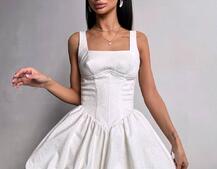 Корсетна сукня с пишною спідницею-балоном | PUSHKA SHOP