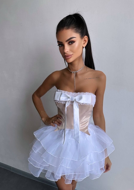 Комплект: корсет + пишна спідниця міні  Комплект: корсет + пишна спідниця міні  | PUSHKA SHOP