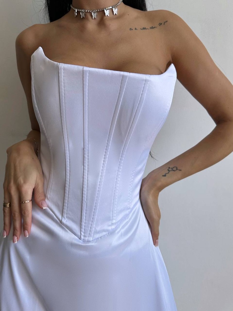 Корсетна сукня міді  | PUSHKA SHOP