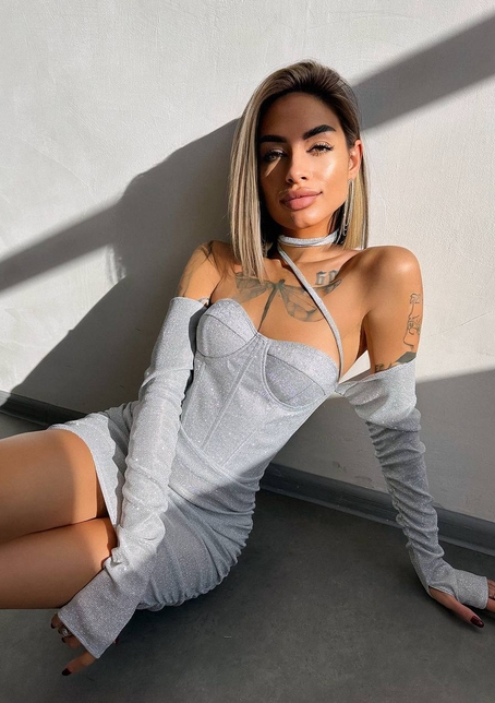 Сяюча корсетна сукня бюстьє | PUSHKA SHOP